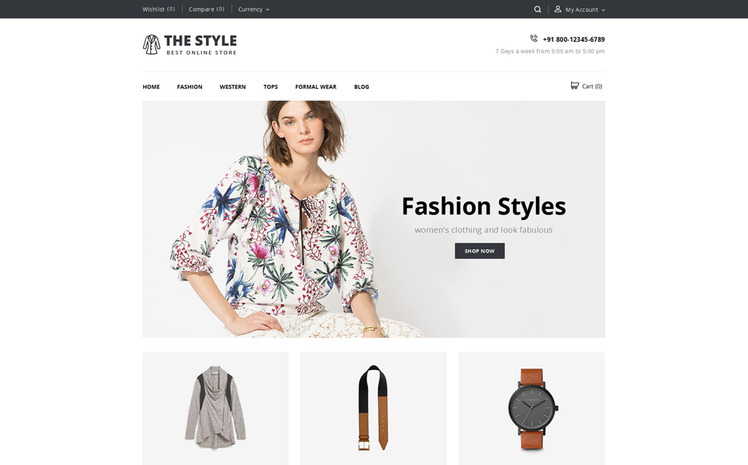 The Style Minimal Store Shopify Theme #82924