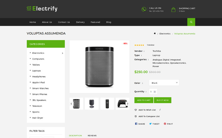 Electrify Digital Store Shopify Theme #85332