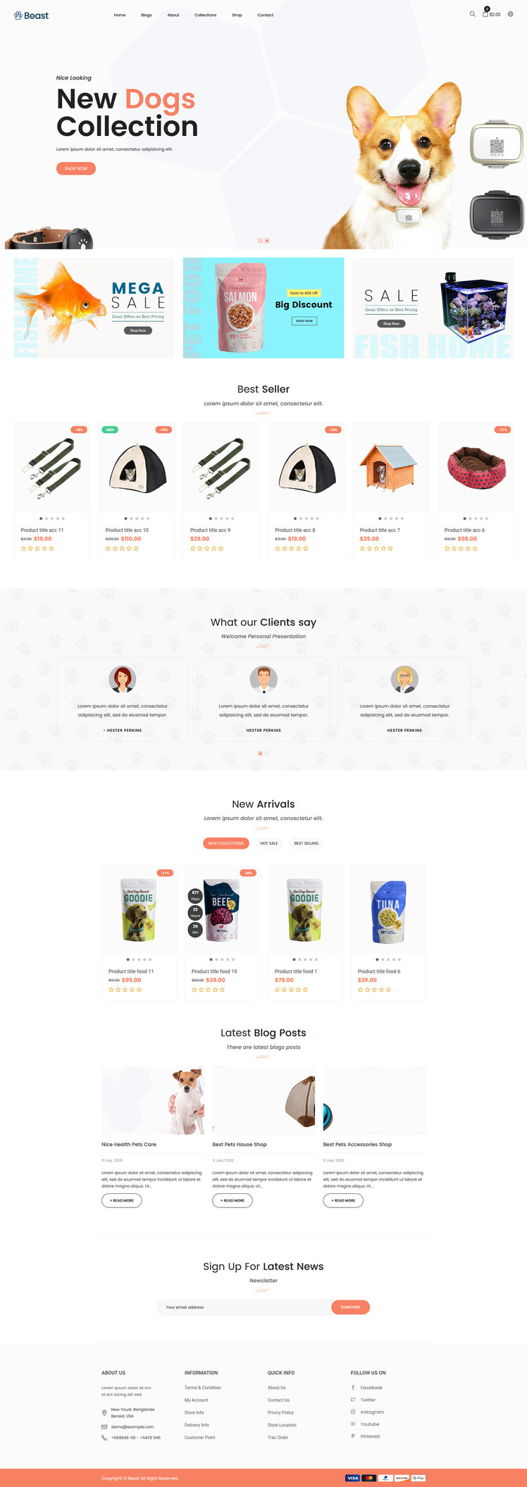 Beast Pet Food Shopify Theme #108977-2