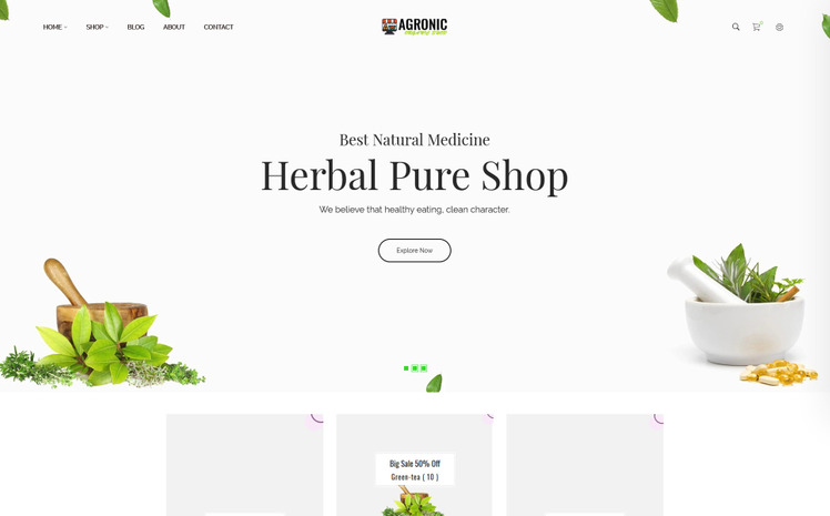 Agronic Organic Shop Shopify Theme #115716