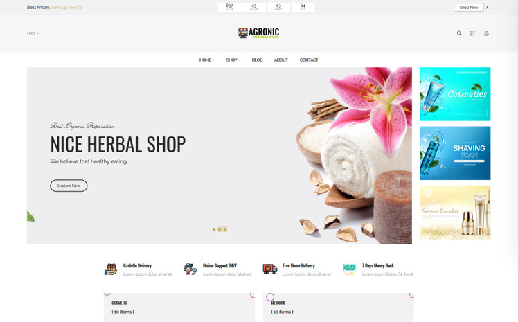 Agronic Organic Shop Shopify Theme #115716