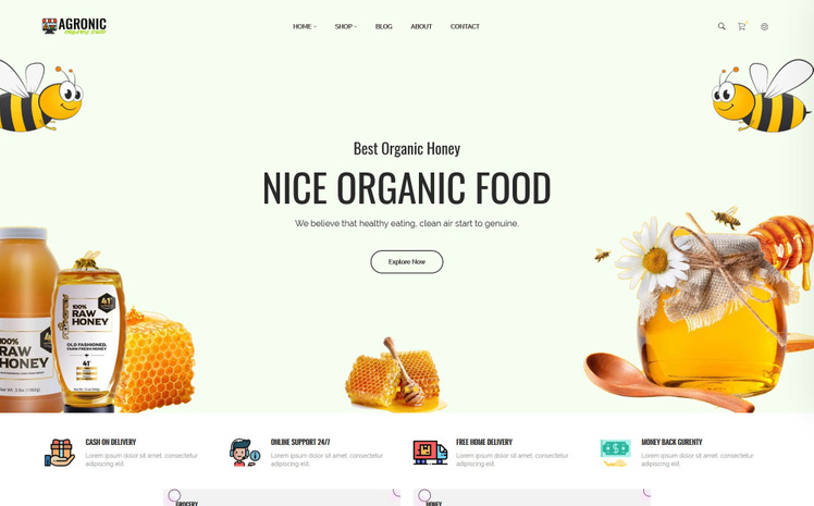 Agronic Organic Shop Shopify Theme #115716
