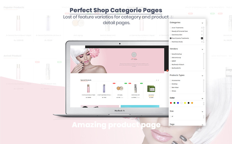 Faceloft The Beauty eCommerce Shopify Theme #90643
