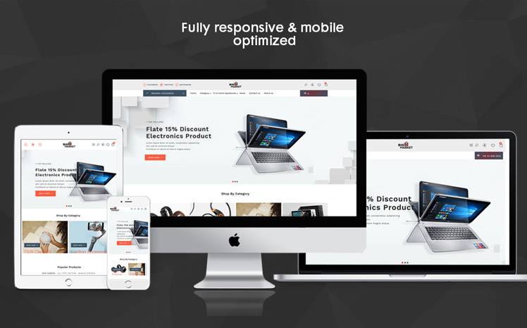 Bigmarket The Electronics Smartphones premium Shopify Theme #94210