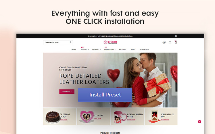 Giftmart The Gift Fashion Responsive Shopify Theme #95907