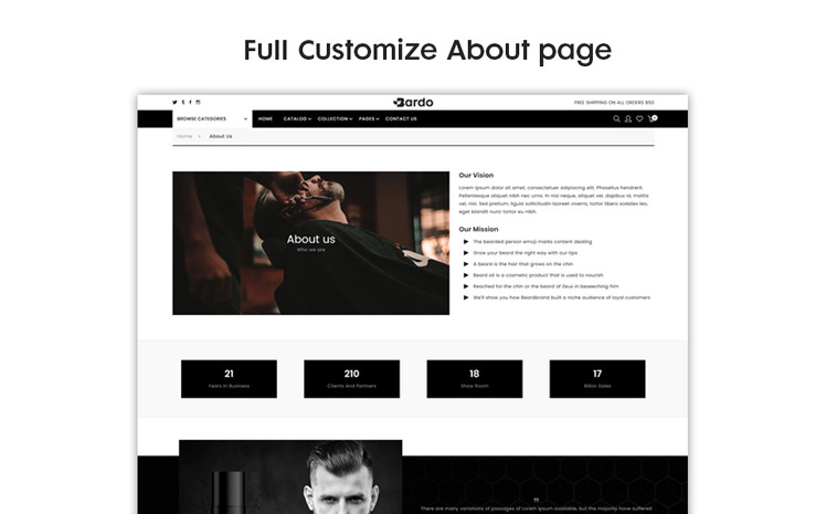 Bardo The Beardo Fashion Premium Shopify Theme #98580