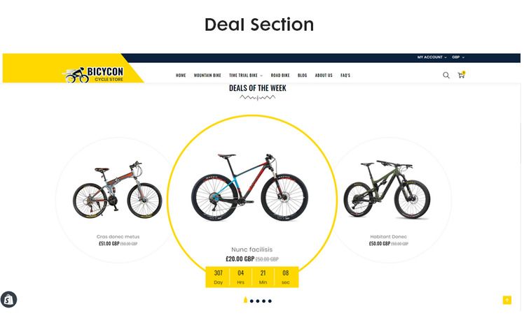 Bicycon The Cycle Bicycle Responsive Shopify Theme #108492