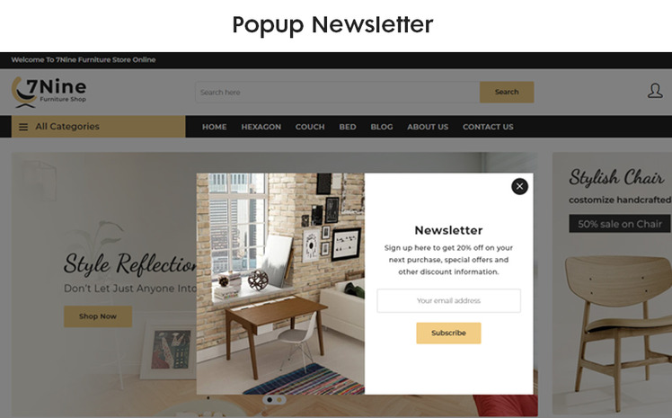 nine The Furniture Interior Premium Shopify Theme #109405