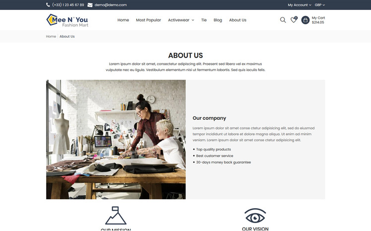 Meenyou The Fashion Mart Responsive Shopify Theme #113867