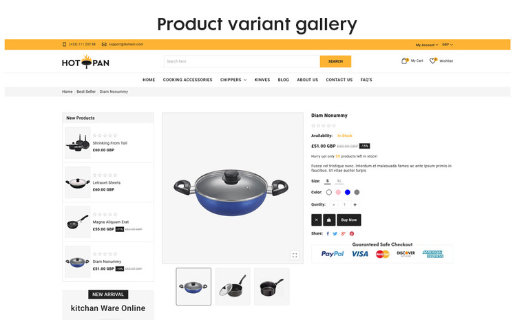 Hotpan The Kitchen Appliances Premium Shopify Theme #115551