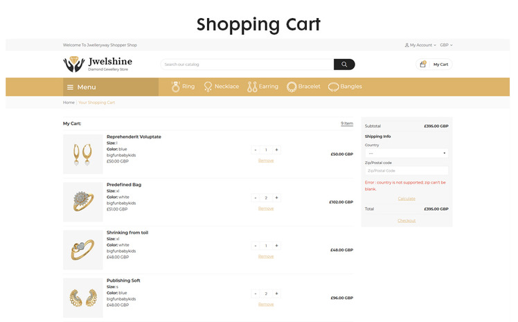 Jwelshine The Jewellery Fashion Premium Shopify Theme #118081