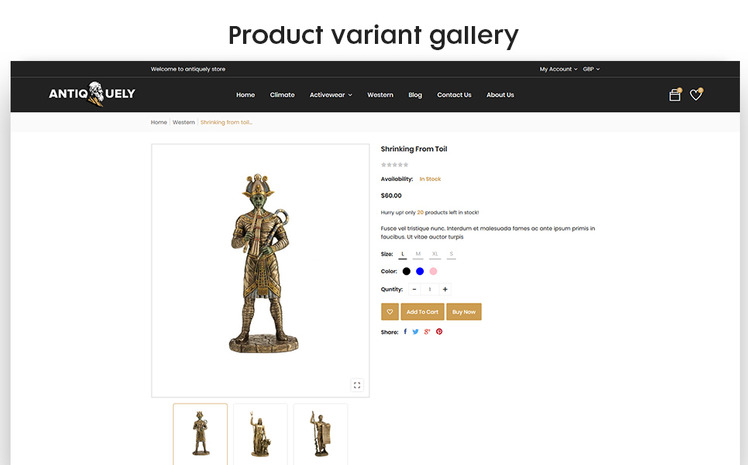 Antiquely The Art Gift Premium Shopify Theme #121462