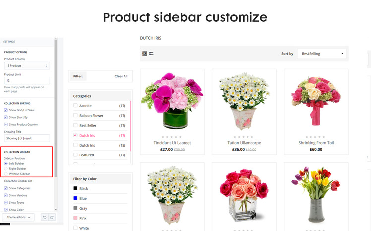 Bossom The Flower Gift Premium Boostrap Shopify Theme #143355