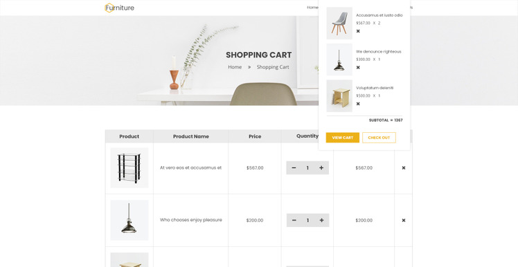 Navana Furniture Interior Shopify Theme #85750