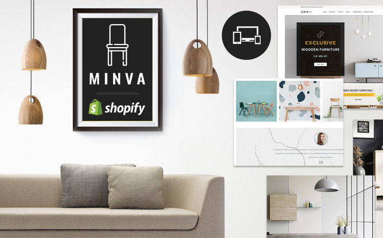 Minva Multipurpose Furniture Store Shopify Theme #85733