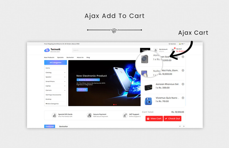 Twinvolt Electronic Shopify Theme #86112