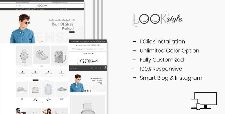 Look Style Multipurpose Shopify Theme #77614-1