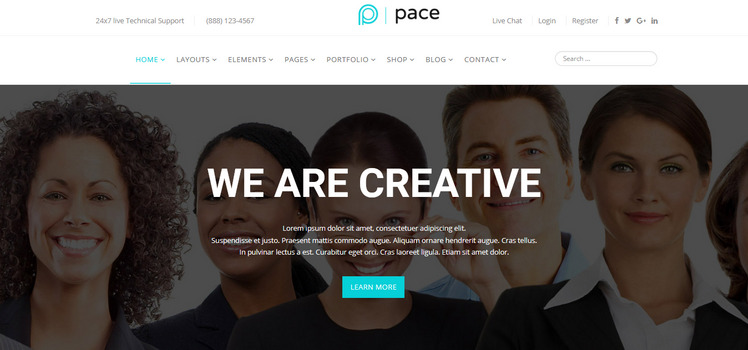 Pace - Responsive MultiPurpose Joomla 5 Template #78775