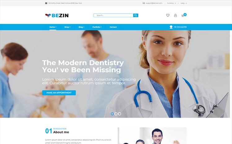 Bezyn Pharmacy Health Shopify Theme #103902