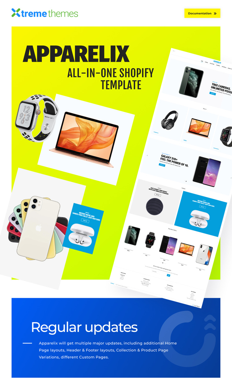 Electronics Shop on Shopify Apparelix Shopify Theme #94005-1
