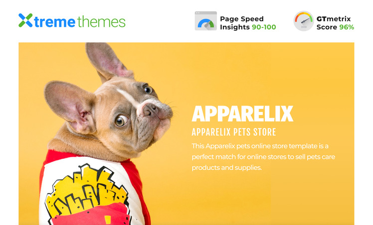 Apparelix Pets Online Store Template Shopify Theme #99605-1
