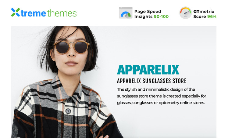 Apparelix Sunglasses Store Shopify Theme #102714-1