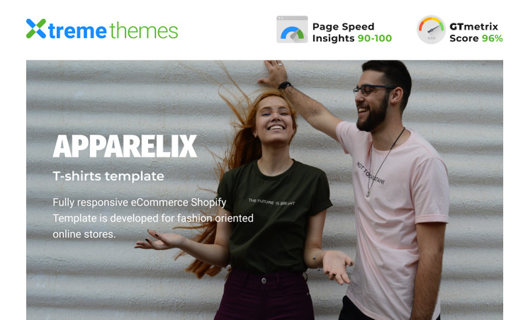 Apparelix T shirt Store Template Shopify Theme #123630-1