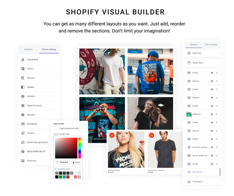 Apparelix T shirt Store Template Shopify Theme #123630-2