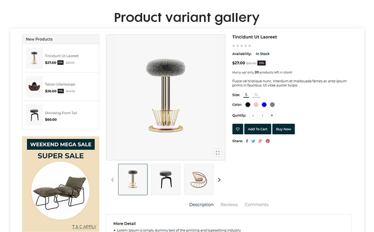 Drap Furniture Interior Bootstrap Shopify Theme #155074