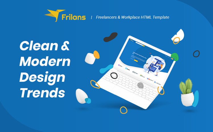 Frilans Freelancers and Workplace HTML Website Template #113517