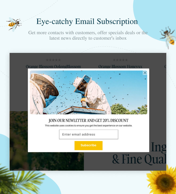 Ap Beezi Honey Organic Food Shopify Theme #351422