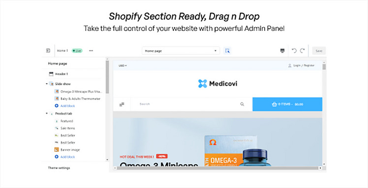 TM Medicovi Pharmacy Store Shopify Theme #272705