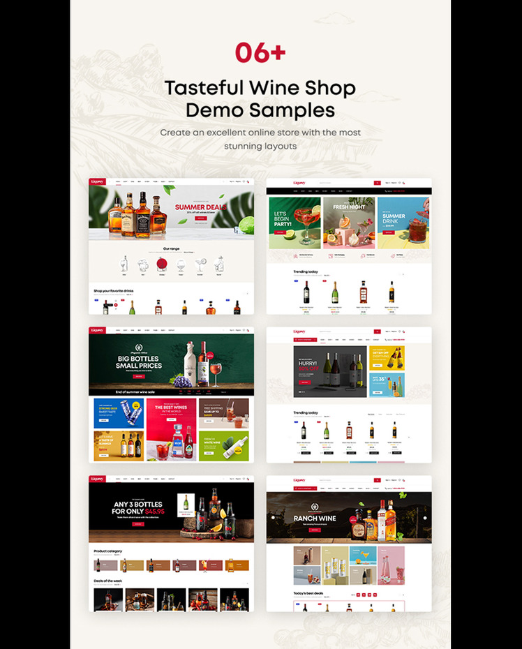 Ap Liquory Wine Shop Shopify Theme #288370