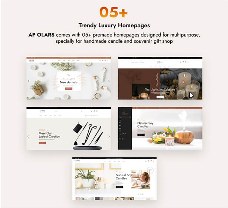 TM Olars Handmade Candle And Souvenir Gift Shop Shopify Theme #261541