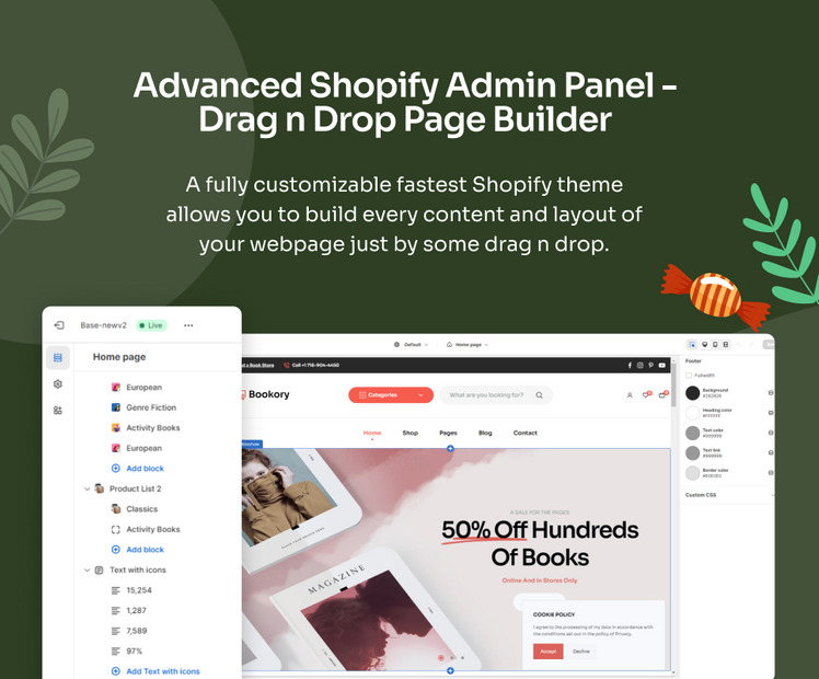 Ap Bookory Book shop Stationery Shopify Theme #377858