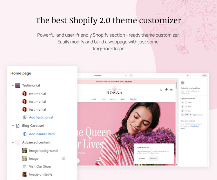 Ap Rosaa Flower Shop Shopify Theme #347544