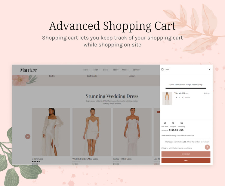 Ap Marriwe Wedding Gown Shopify Theme #371584