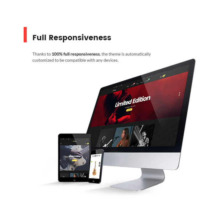 Tune Acoustic Instruments Shopify Theme #189487
