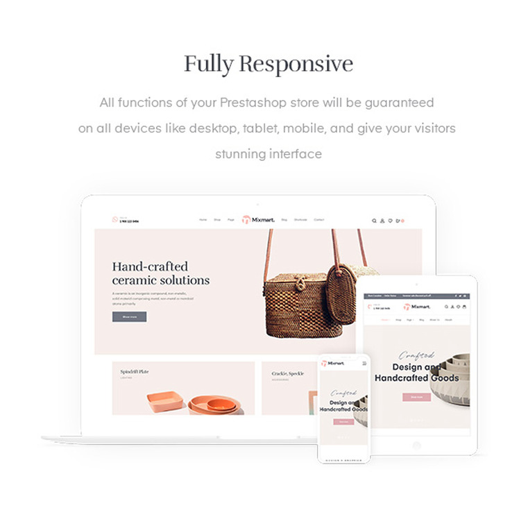 Creamic Handcrafted Store Shopify Theme #187511