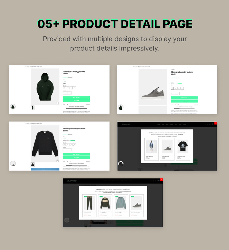 Ap Suppre Hoodies Unisex Fashion Shopify Theme #343646