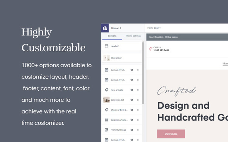 Creamic Handcrafted Store Shopify Theme #187511