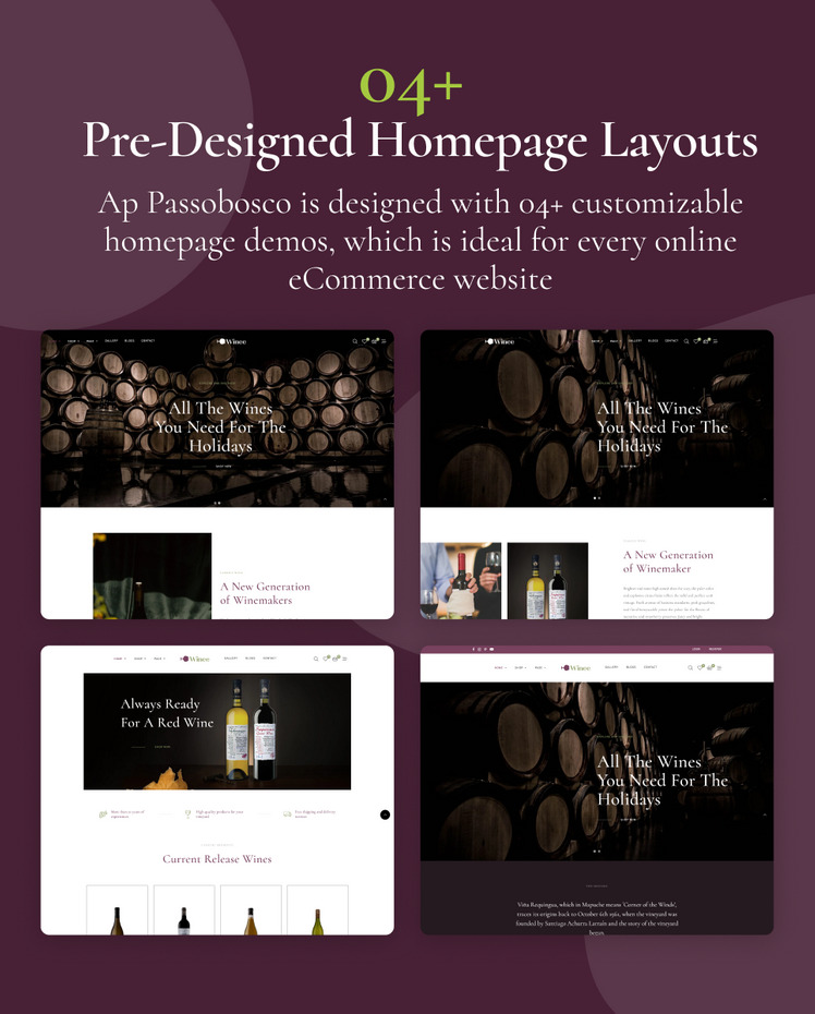 Ap Passobosco Winery Beverage Shopify Theme #377603