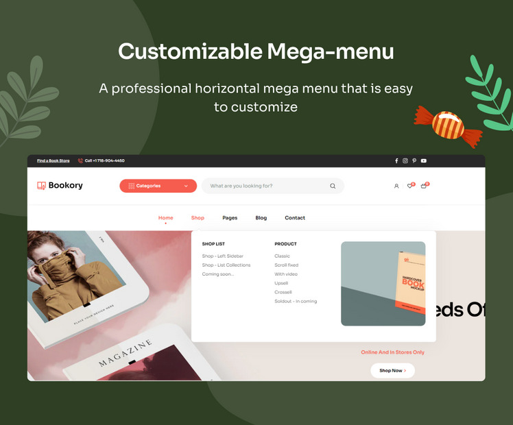 Ap Bookory Book shop Stationery Shopify Theme #377858