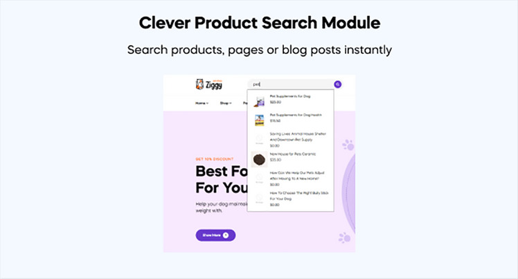TM Ziggypet Pet Care Pet Shop Shopify Theme #266492