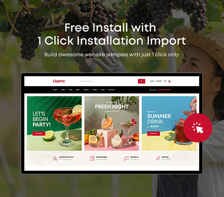 Ap Liquory Wine Shop Shopify Theme #288370