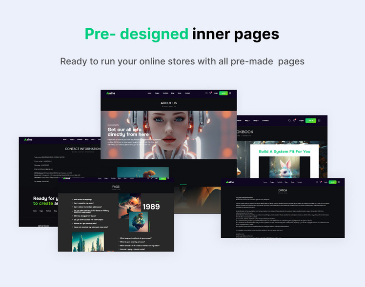 Ap Aine AI Image Generator Shopify Theme #424615