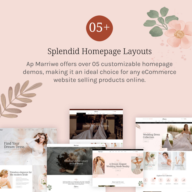 Ap Marriwe Wedding Gown Shopify Theme #371584