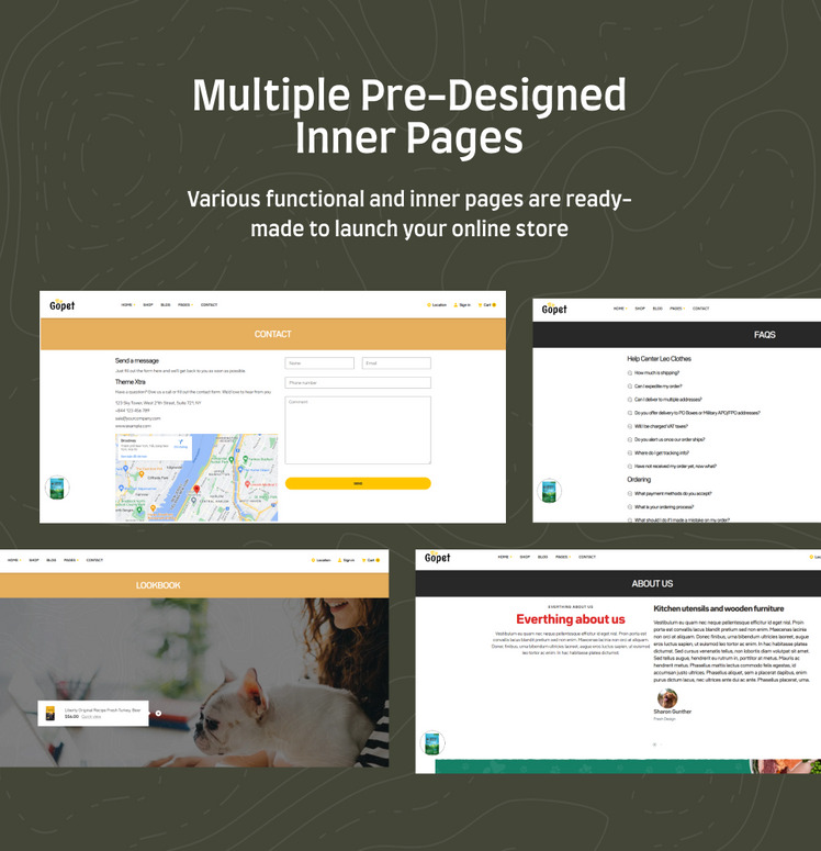 Ap Gopet Animal Pet Care Shopify Theme #347543