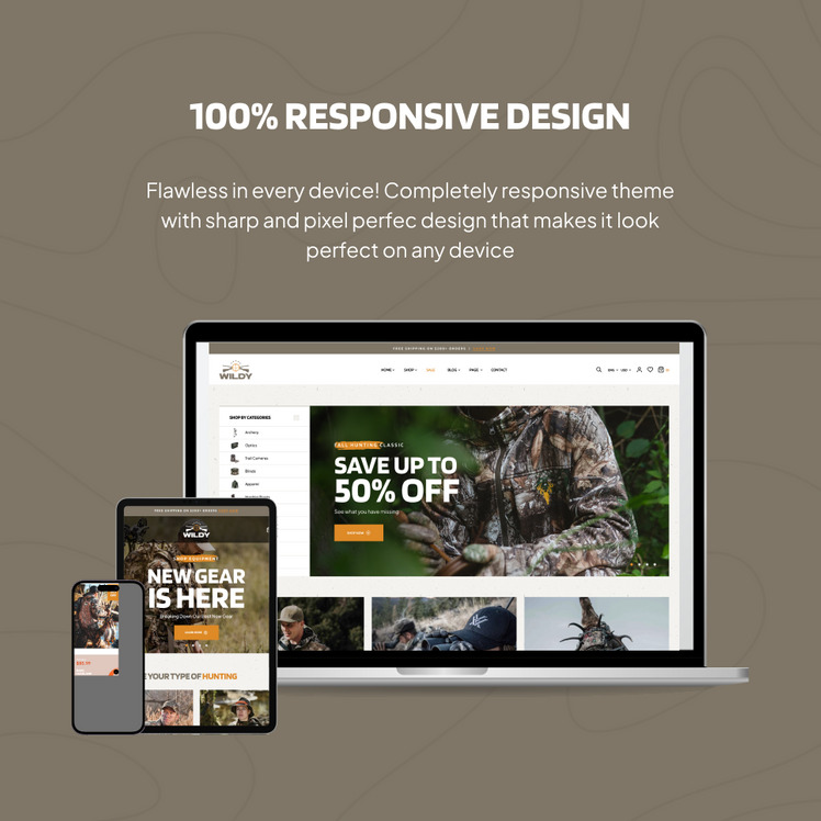 Ap Wildy Hunting Outdoor Shopify Theme #401554