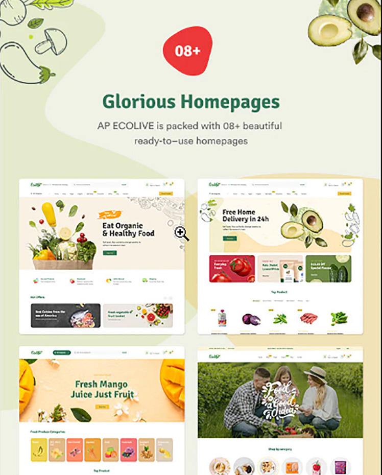 TM Ecolive Organic Food Shopify Theme #260712